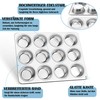 HaWare Stainless Steel Muffin Mould for 12 Muffins