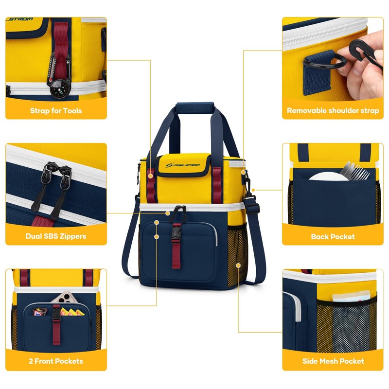 Maelstrom Lunch Box for Women, 20L Insulated Lunch Bag Men,