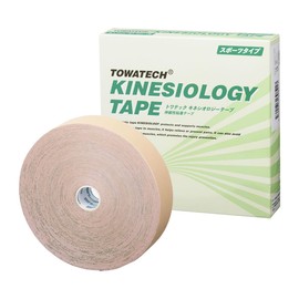 Toatec Kinesiology Tape, 1.5 inches (37.5 mm) x 92.8 ft (31.5 m), 1 Roll, Sports Type, Elastic, Knee, Shoulder, Finger, Ankle, Wrist, Calf, Sole of Foot