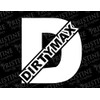 Dirtymax Duramax D Decal (8", White)