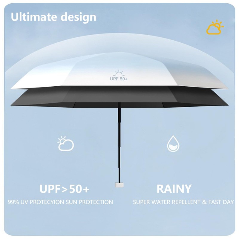 AUSDINAUTO Mini Umbrella - Wind Resistant and Waterproof - Ideal