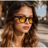 Gtand anteojos de sol unisex clásico retro de estilo redondo