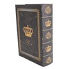 Book Shape Storage Box Large Capacity Wooden European Style Decorative