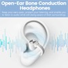 Open-Ear Bone Conduction Headphones, Bluetooth 5.3 Wireless Earbuds IPX4 Waterproof,