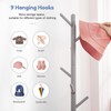 Kid's Coat Rack Stand Beech Wood Coats Tree, Height Adjustable