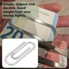 SG Store Pack of 2 Stainless Steel Money Clips in