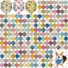 Aliceset 240 Pcs Summer Hawaii Dog Bandana Bulks Flamingo Fruit