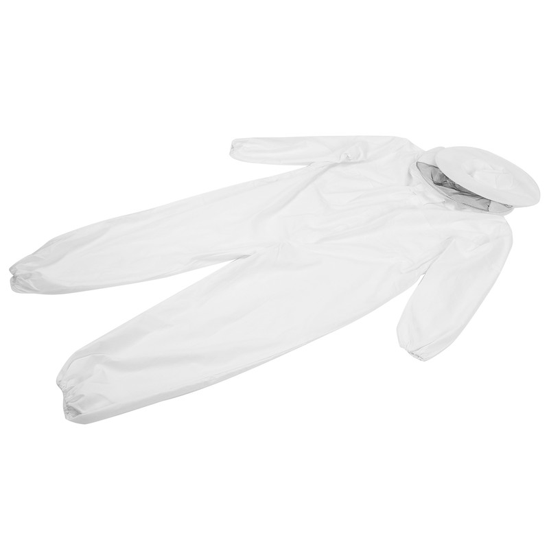 OnePiece Beekeeping Suit Protective Clothes with Dual Zippers Beekeeping Supplies