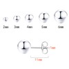 Small Silver Stud Earrings for Women: Hypoallergenic Sterling Silver Round