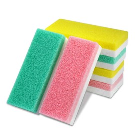 Foot Pumice Stone for Feet, 2 in 1 Double Sided Hard Skin Callus Remover Scrubber Pedicure Exfoliator Tool for Dead Skin Pack of 6