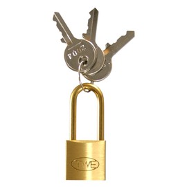 Waki Sangyo TWE Long Staple Cylinder Lock Padlock Body 1pc Keys 3pcs 20×30mm Back Security Management VA-012
