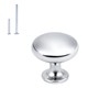 NIZADO 15 Pack Polished Chrome Kitchen Cabinet Knobs, 1-3/16 Inch(29.5mm)