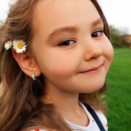 MILACOLATO 925 Sterling Silver Flower Hoop Earrings 18K White Gold Plated Small Huggie Hoop Earrings Hypoallergenic Blue Daisy Hoop Earring for Women Valentines Mother's Day Birthday Gifts