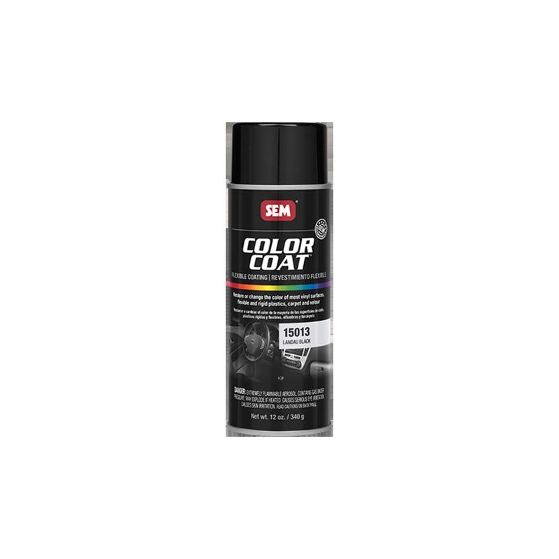 SEM 15013, Landau Black, Color Coat Vinyl Paint