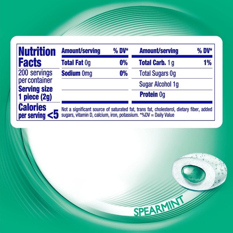 Mentos Pure Fresh Holiday Sugar-Free Chewing Gum with Xylitol, Spearmint,