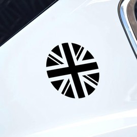 Union Jack Circle Flag UK Car Bumper Sticker Van Camper Lorry Vinyl Decal Sticker, Car Window Sticker, Motorhome Caravan Sticker, 120mm