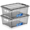 Tribello 12.5 Quart Storage Bins with Lids, Plastic Storage Containers