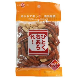 Minoya Arare Manufacturing Honpo Bite Pea Persimmon, 1.4 oz (40 g) x 12 Bags
