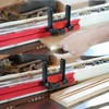 Table Saw Stock Roller Woodworking Double Wheel Sliding Feeding Guide