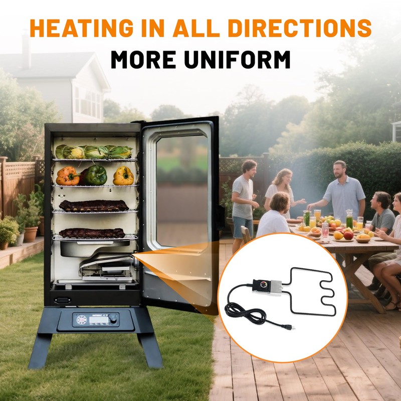 Desecne Heating Element Compatible with Masterbuilt Electric Smoker and Grill,Adjustable