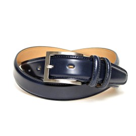 Keith KE21327-29 Men's Business Belt, Cordovan Cowhide Leather, Navy, 1.2 inches (30 mm) Wide, Adjustable Size, Made in Japan, navy