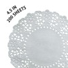 gocreate 200 PK Light Grey Lace Doilies 4.5" Round Disposable