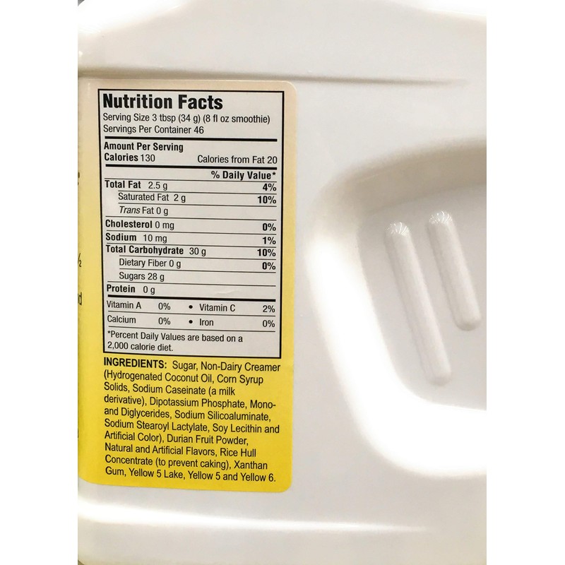 Durian Smoothie Powder Mix Bubble Tea 3.5lbs Quoc Viet Cafvina