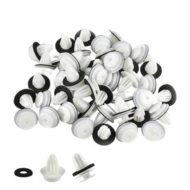 DEVENTORZ 50 Pcs Car Rivets Interior Clips, Nylon Bumper Fixers, Real Door Panel Clips, Car Interior, Universal, Genuine Compatible, Easy to Install Automotive Clips