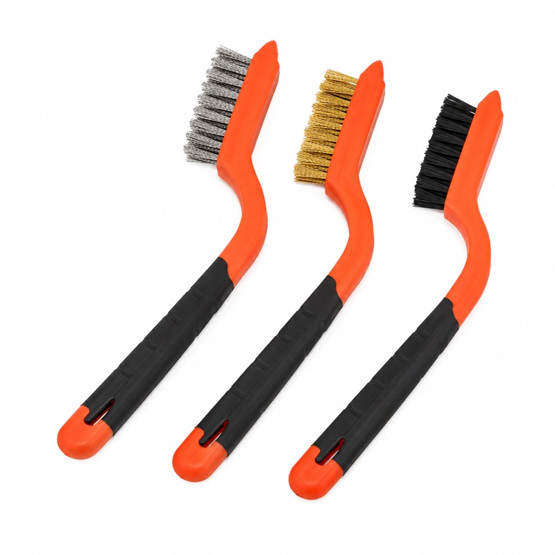 Hard Bristle Cleaning Brush for Rust & Detail Scrubbing –