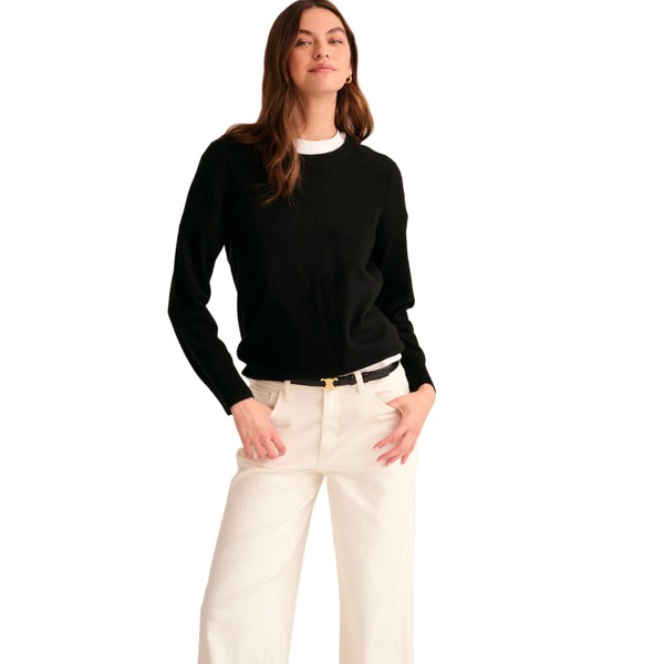 NAADAM The Original Cashmere Crewneck Sweater, Black, M