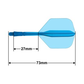 Lavishio Dart Flights and Shafts,3pcs Standard Shaped Dart Flights And Stem,Professional Dart Accessories,Dart Flights Kit, Flights For Steel Tip Darts And Soft Tip Darts
