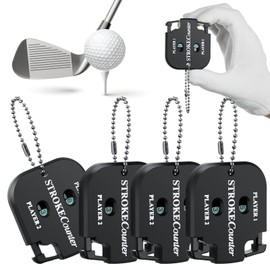 flintronic 4 Packs Score Counter, Portable Digital Golf Score Counter, Golf Score Indicator 2 Player Stroke Counter, for Counting/Golf/School/Sports Events Scoring