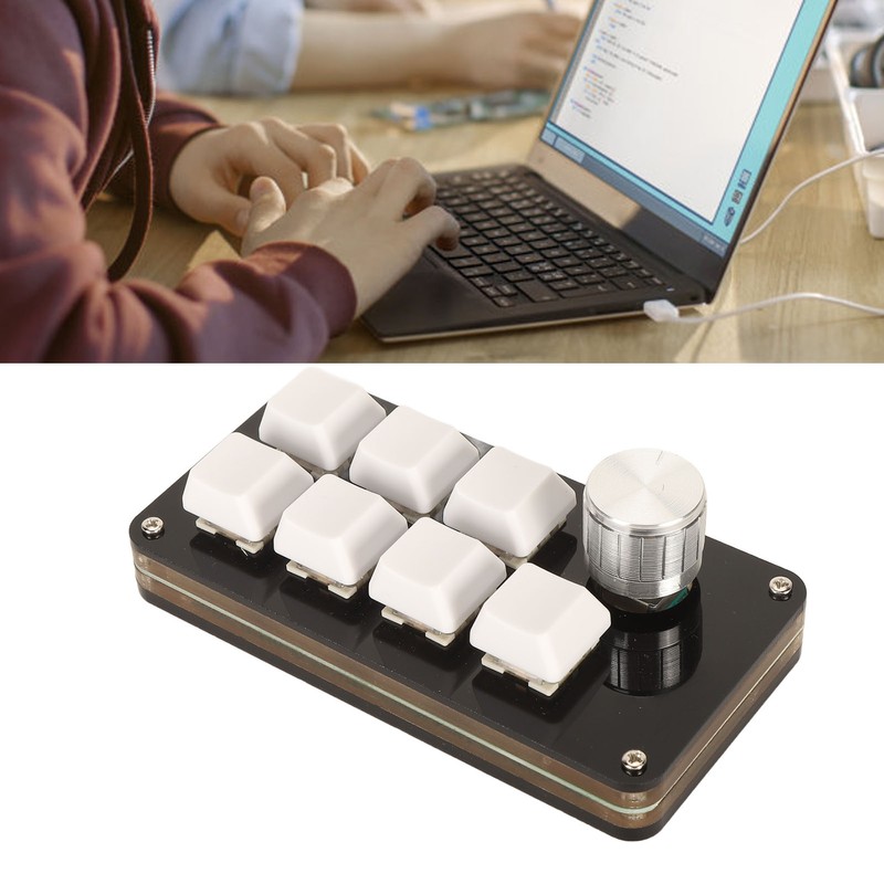 USB Mini 7 Key Keypad with Knob Custom Programming Hot