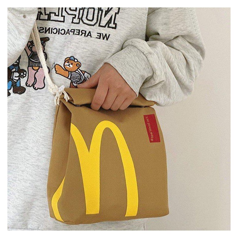 McDonald's Backpack Lightweight for Women Men Knapsack Funny Crossbody Shoulder