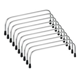 sourcing map Metal Internal Wire Frame 7.09 Inches Pack of 10 Tubular Rectangular Bag Handles