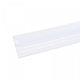 sourcing map Frameless Glass Shower Door Sweep, 59.06" Long, for 1/4"(6mm) Glass, F-Type Door Side Seal Strip