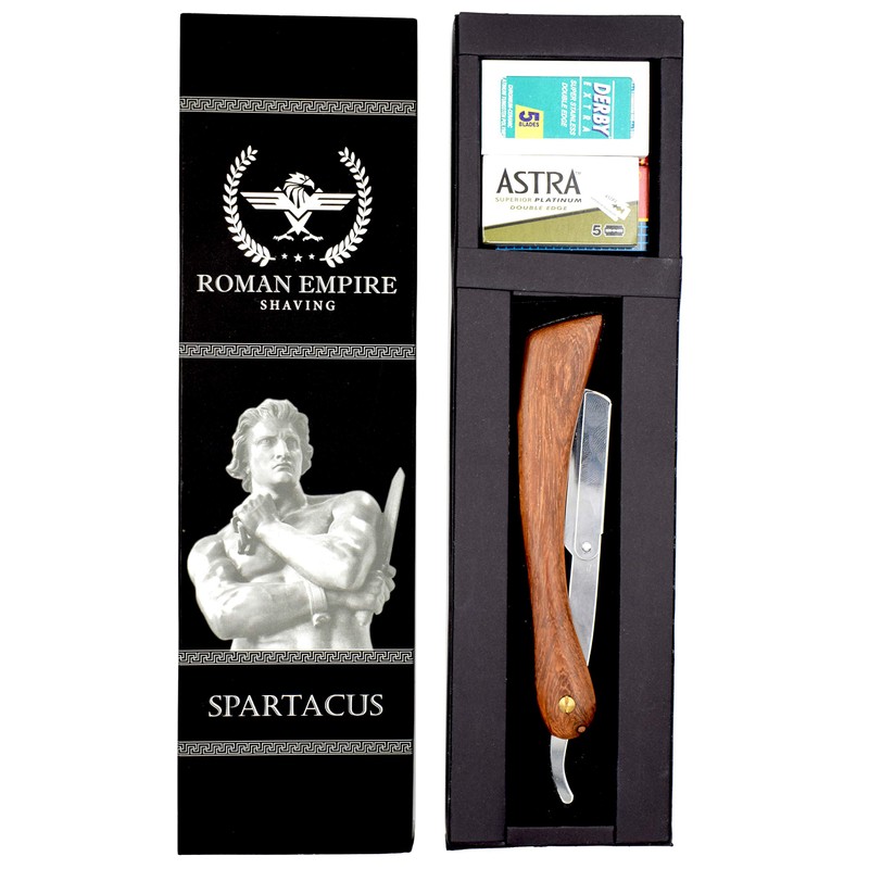 Roman Empire Shaving® Razor Spartacus Set with 20 Razor Blades
