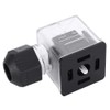 5PCs Hydraulic Solenoid Valve Coil Plug, Waterproof Dustproof Transparent Solenoid