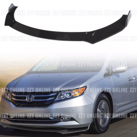 ZTT For 2011-2017 Honda Odyssey Front Bumper Add-on Lip Body Kit Gloss Black