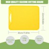 Jerliflyer Silicone Cutting Board,8.6 * 11.8in BPA Free Flexible Kitchen