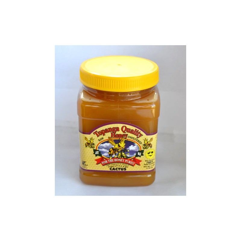 Topanga Quality Honey (Cactus Floral Source) Raw, Unfiltered, Unpasturized, All