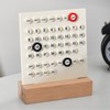 Wooden Kids Calendar DIY Hand Operated Develop Planning Skills Perpetual