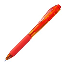 Pentel WOW! Retractable Ballpoint Pens, Medium Line, Orange Ink, Box of 12 (BK440-F)