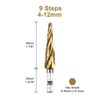 SALI HSS Step Drill [Φ4-12 mm, 9 Steps] Four Spiral