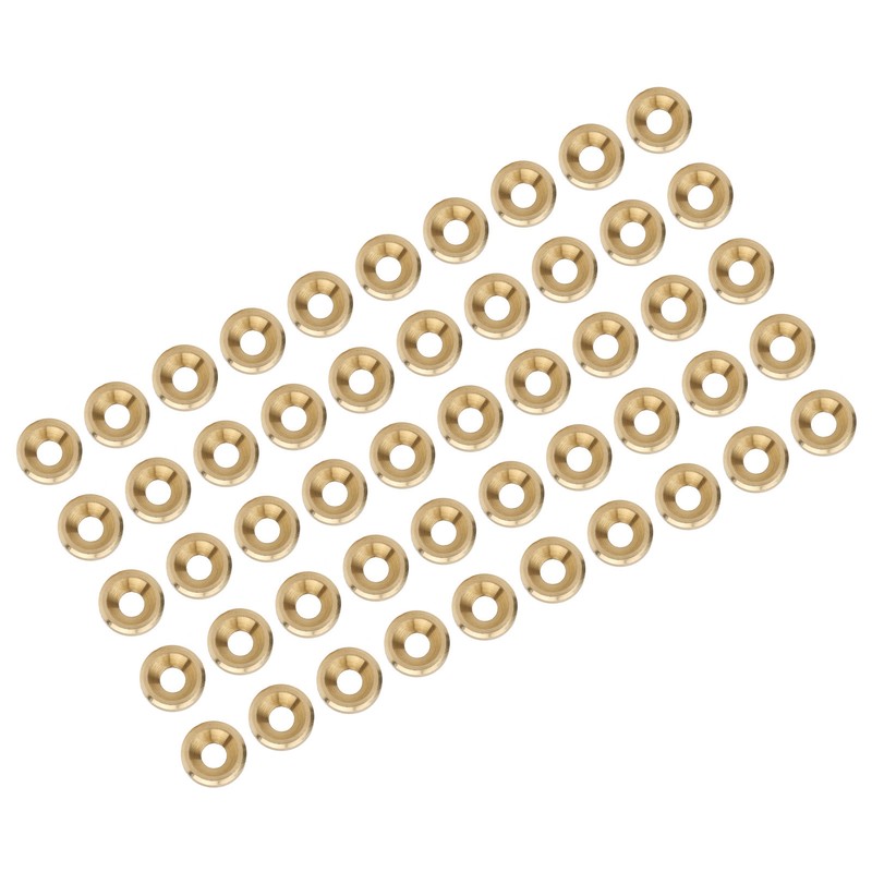 50Pcs Countersunk Screw Washer CNC Pure Copper Flat Head Gasket