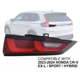 apa AUTO PARTS AVENUE LED Tail Lamp for 2023 2024 Honda CR-V EX-L Sport Hybrid Driver Side 341553A0A01