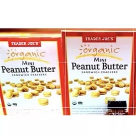 Trader Joe's 2 Pack Trader Joe's Organic Mini Peanut Butter Sandwich Crackers 7.5 oz