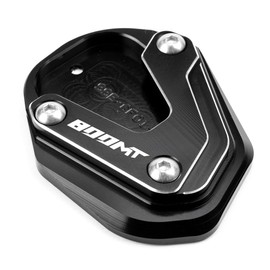 For CFMOTO 800MT 800 MT 800MTX 800MT-X 800 MT/MTX Aluminum Motorcycle Bicycle Stand Foot Side Stand Extension Pad Support Pad (Black)