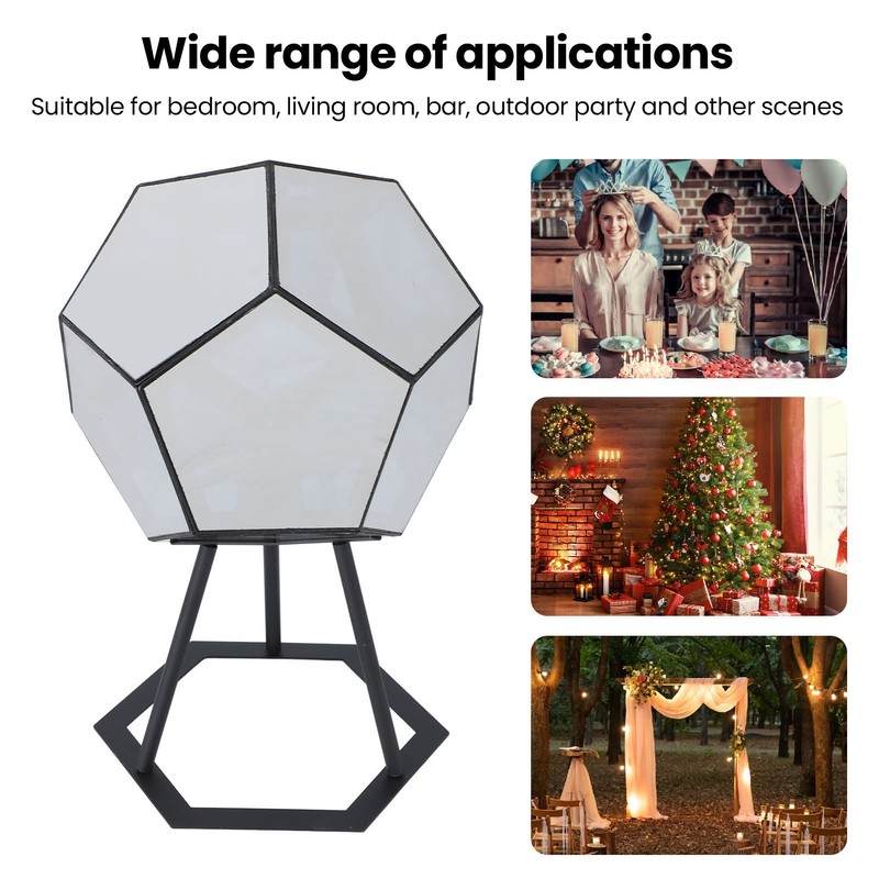 LED Dodecahedron Light USB Powered Music Sync Color Changing Colorful