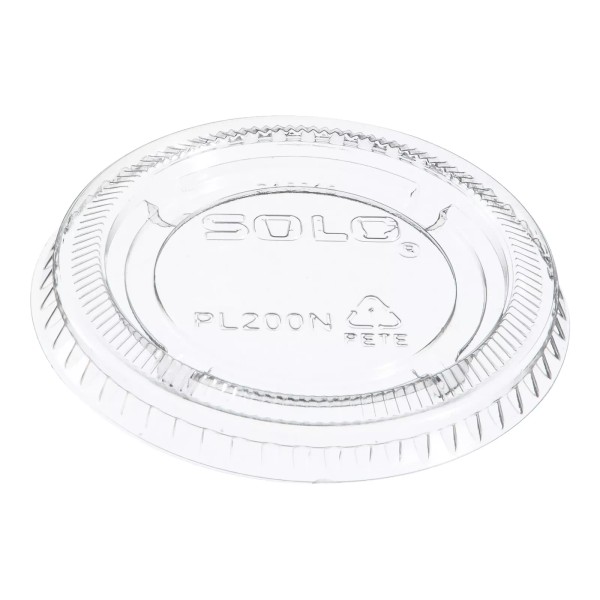 Dart Solo Disposable Souffle Cup Lid Clear Plastic 125 Ct